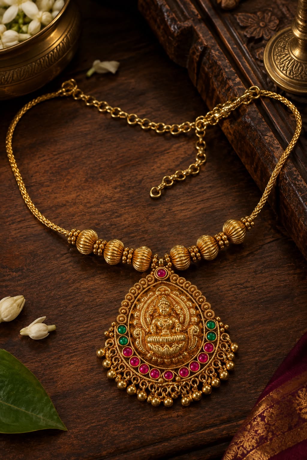 Antique Design JoMale with Lakshmi Pendant